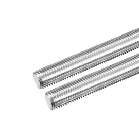 TOP-VIGOR 2Pcs M16 x 100mm Fully Threaded Rod, 304 Stainless Steel Right Hand Threads Rods, Fully Studding Rod Bar for Anchor Bolts, Clamps, Hangers and U-Bolts