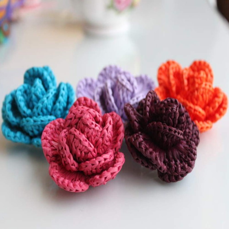 Natural Cotton Raffia Yarn Brown Crochet Summer Sun Hat Yarn