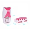 WAYCOM Dust-Proof Toothpaste Dispenser Toothpaste Squeezer Kit (Pink) …