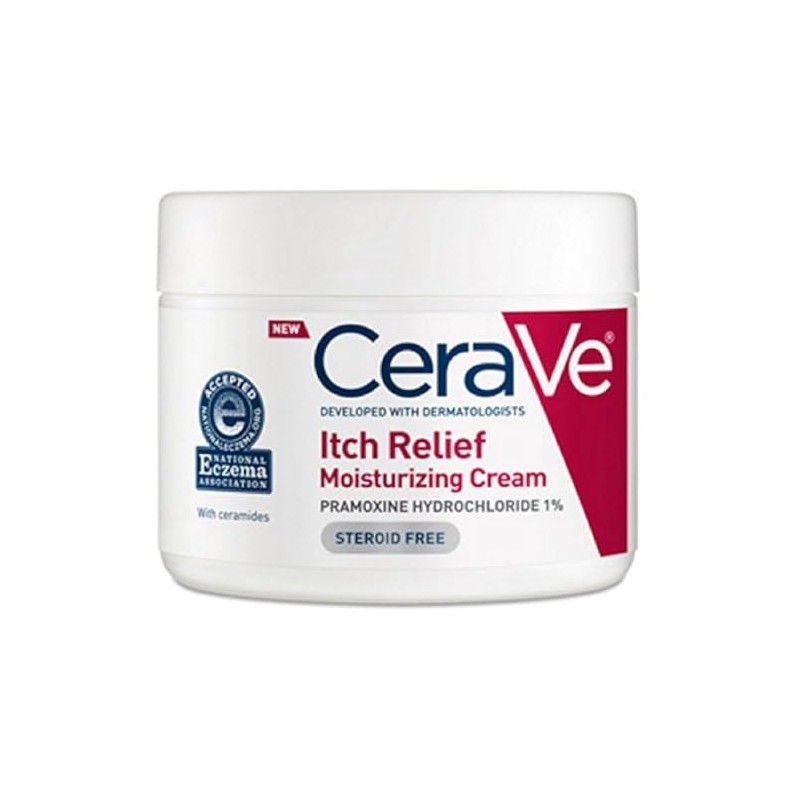 CeraVe - Itch Relief Moisturizing Cream Tub, 12 Ounce -