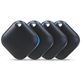 Android Tracker Tags 4 Pack, Bluetooth Tracker Works with Google Find Hub, Android Only, Replaceable Battery, Water-Resistant Smart Tag Item Finder for Keys, Wallet, Luggage, Backpack
