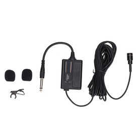 236in Wired Lavalier Microphone Clip On Lapel Condenser Mic for Signal Connection