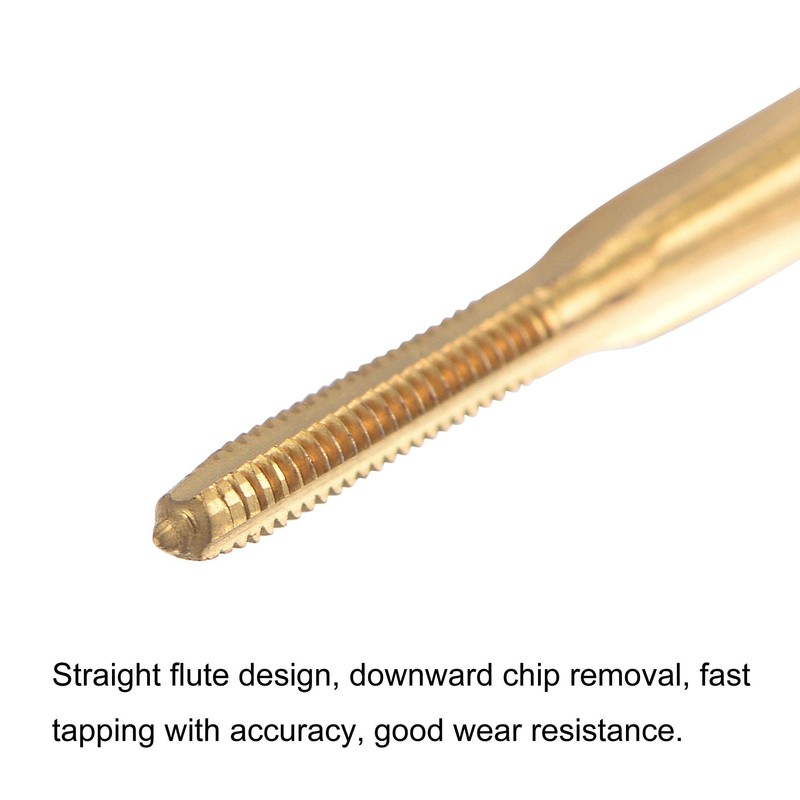 sourcing map Thread Tap Metric M1.6 x 0.35, Titanium Coated