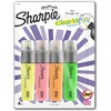 SHARPIE Clear View Resaltadores, punta de cincel, colores surtidos, 4