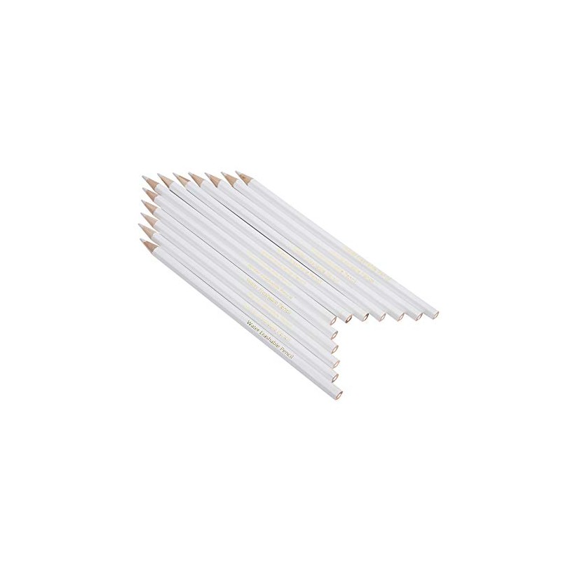 FTVOGUE 12PCS Water Soluble Pencil White Sewing Marking Pencil Dressmaker