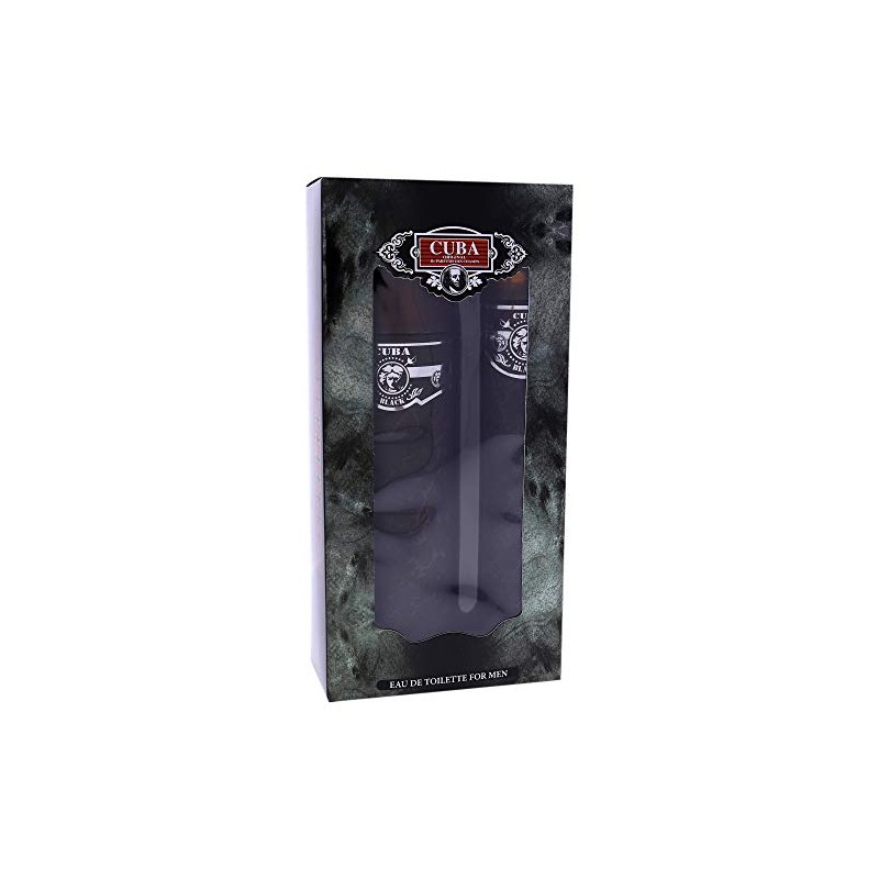 Cuba Black Men 3.3oz EDT Spray, 1.17oz EDT Spray 2