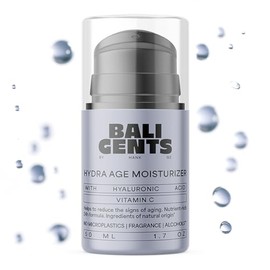 BALI GENTS Hydra Age Moisturizer – Pflegende Gesichtscreme für Männer – Feuchtigkeitsspende Hyaluron Creme für Gesicht – Antioxidans Creme mit Anti-Aging Formel – Mit Pantenol und Aloe Vera – 50ml