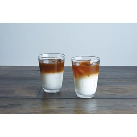 Kinto 26878 HIBI Glass Tumbler, 11.8 fl oz (350 ml), Brown