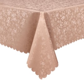 Smiry Mantel rectangular impermeable, resistente al agua, lavable, para cocina y comedor (bronceado, 54 x 78 pulgadas)