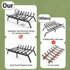 24 Inch Fireplace Grate, 1/2" Solid Steel Fireplace Log Holder,