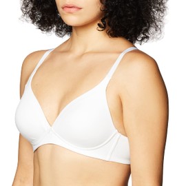 Warner's Women's Invisible Bliss Cotton Comfort Wireless Lift T-Shirt Bra RN0141A, White, 36C