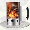 Navoys Barbecue Chimney Starter – Charcoal Quick-Light Kit with Safety