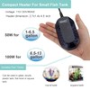hygger 50W Mini Submersible Digital Display Aquarium Heater for Small