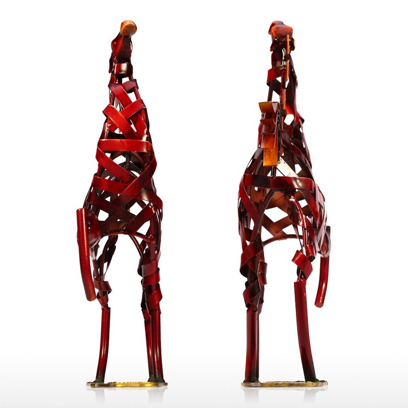 TOOARTS Metal Sculpture Metal weaving horse Home Furnishing Articles Handicrafts