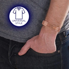 MasonicMan Masonic Men's Pure Copper Adjustable Bracelet Bangle
