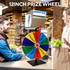 USCNC 10 Slots Prize Wheel,12 Inch Prize Wheel Tabletop for