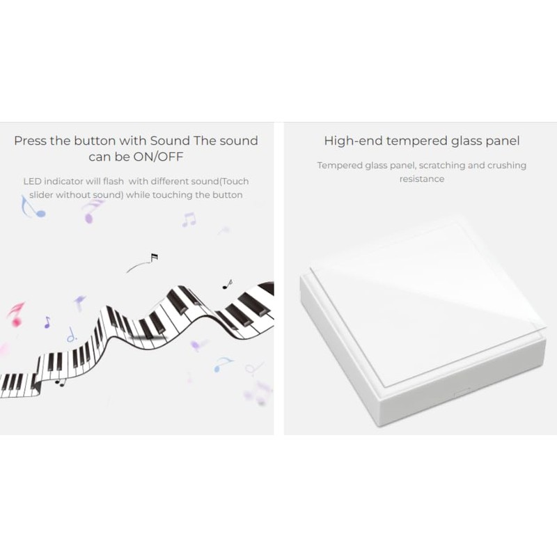 MiBOXER B3 4-Zone Panel Remote RGBW, 2.4G Panel Remote Controller