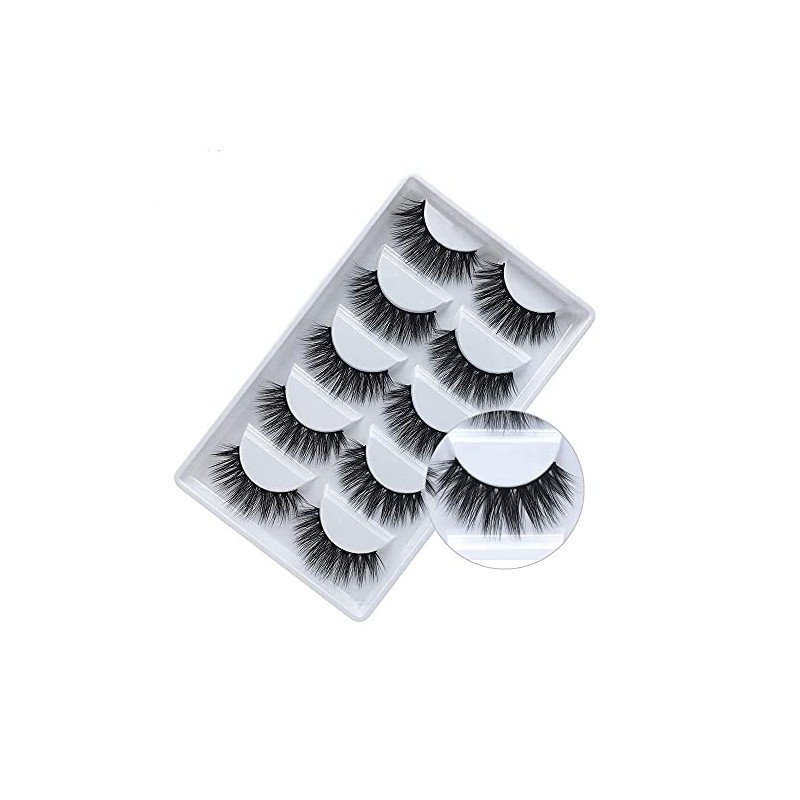 5 Pairs 3D Mink False Eyelashes Long Thick Natural Fake