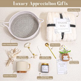 pengtai Thank You Gift for Women | 9 PCS Self Care Gifts | Appreciation Gift Basket for Teacher, Coworker, Friend, Nurse | Perfect for Christmas, Birthday, Retirement, Get Well Soon Gifts for Women