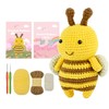 litlamigu Learn to Crochet Kit - Bee Amigurumi Crochet Animals