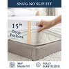 LANE LINEN 100% Organic Cotton Bed Sheets King Size, Fully