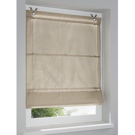 Kessy Bessy Roman Blind, White, Natural, Grey, Green Marc Eyelet K 45/60/80/100 x 140 cm and 80 x 210 cm