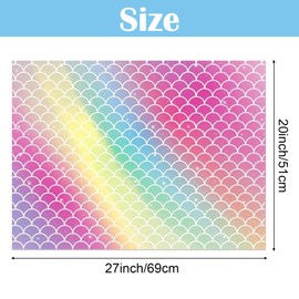 Grehge apping Paper, 6 Sheets Birthday Wrapping Paper Rainbow Pink Blue Premium Gift Wrapping Paper for Birthday Party Wedding Festive Decorations