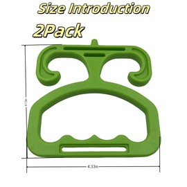 bepisof Beipof 2Pack Heavy Duty Grocery Bag Holder,Comfortable Grip Carry Handle Plastic Shopping Bag Holder, Reusable Handle for Carrying Grocery Shopping Bags Buckets