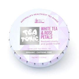 White Tea & Rose Petals Loose Leaf Travel Tin