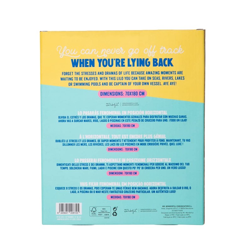 Mr. Wonderful Unisex Adult Sleeping Mat, Colourful, Colourful