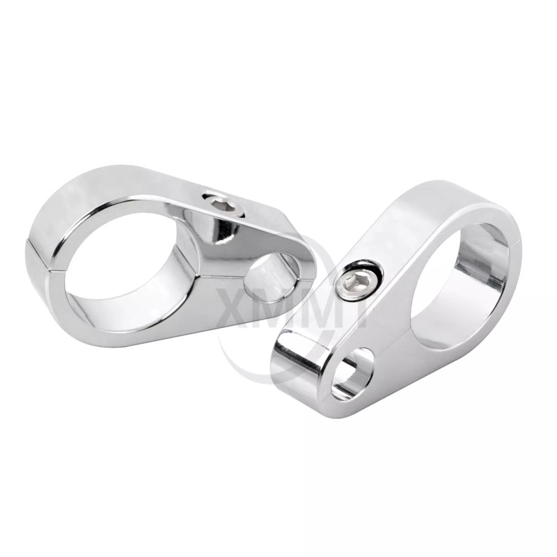 Unbranded 1" Cable Brake Line Frame Handlebar Clamps Aluminum For
