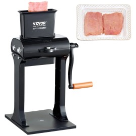Meat Tenderizer Machine 5.8 In Feed Port Heavy Duty Stainless Steel Manual Kitchen Tool Commercial UseDefault: Default