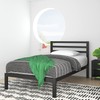 Zinus Mia Metal Platform Bed Frame with Headboard, Wood Slat