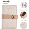 Lumbor37 Funda para Pasaporte, Cartera con Bloqueo Rfid Caja de