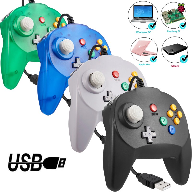Unbranded For Switch PC MAC N64 USB Controller Gamepad Joypad
