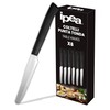 IPEA Coltelli da Tavola per Bistecca e Carne punta Tonda-