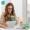 Pospetia Wheat Stem Disposable Natural Straws, Natural Real Color Scandinavian