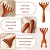 2pcs Five Touch Therapy Comb,Massage 6 Claws,Saludea Fivetouch Therapy,Sandalwood Multi-Functional