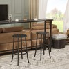 IDEALHOUSE 2024 New Bar Stools Set of 2 - Solid