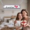 YFN Auntie Necklace Sterling Silver Bar Aunt Pendant Necklace Aunt