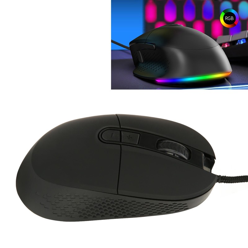 Wired Gaming Mouse 2400 3600 4200 6400 DPI Ergonomic RGB