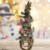 Pinecone and Berries Tabletop Christmas Tree - Snow Flocked Pine