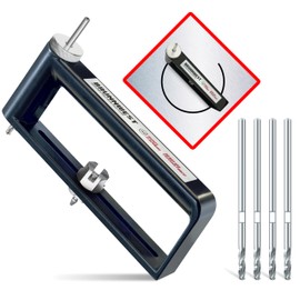 BRUNNWEST Adjustable Sheet Metal Hole Cutter with 4 Extra BITS, Sheet Metal Circle Cutters, Metals Holes Saw, HVAC Ductwork/Duct Hole Cutter - Cut 2-12” Circles Holes in 24Ga Steel and 26Ga Stainless