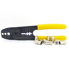 Ideal 30-433F Coax Strip and Crimp Tool with ten RG-6 F-Connectors