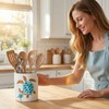 dgudgu Turtle Kitchen Utensil Holder Cooking Utensil Crocks For Kitchen