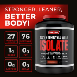 NAR LABS Hydrolyzed Whey Protein Isolate 5lbs (Chocolate Deluxe)