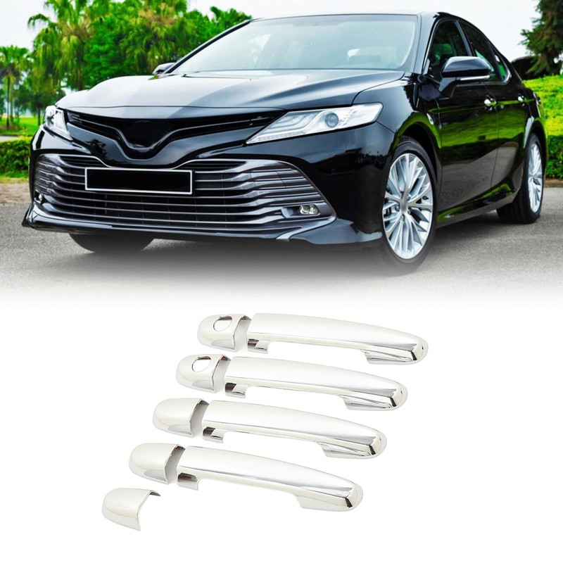 8 Pcs Car Exterior Door Handle Cover ABS Chrome Door