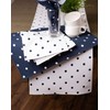DII Polka Dot Kitchen Collection, Table Runner, 14x72, Black/White Reversible