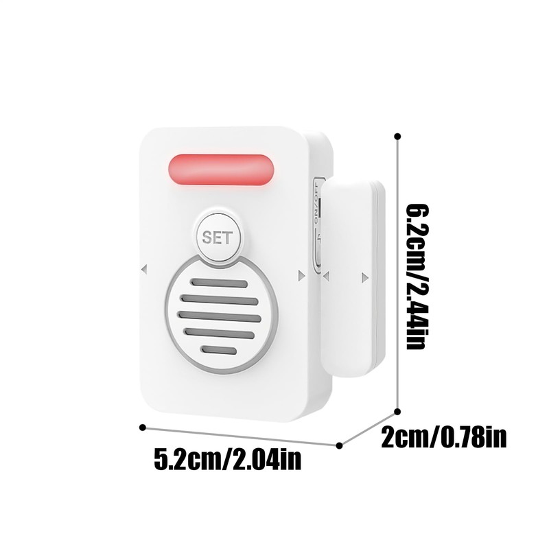 Door Alarms When Opened, Door Open Sensor, Voice Alert, Ajar
