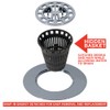 Danco 10529P Chrome Shower Drain Hair Catcher for Stand-Alone Shower,